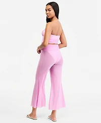 Steve Madden Women's Gold-Tone Bead Keyhole Tube Bikini Top