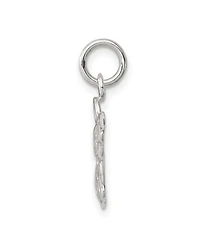 Curata Jewelry 925 Sterling Silver 18 Inch 20mm Filigree Guardian Angel Charm Necklace