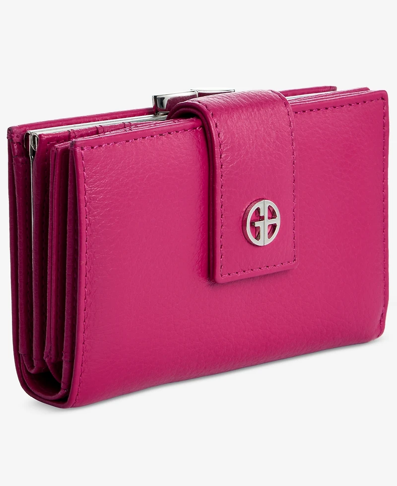 Giani Bernini Softy Leather Framed Colorblock Wallet, Created for Macy's