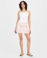 Sincerely Jules Juniors' Tiered Smocked-Waist Skirt