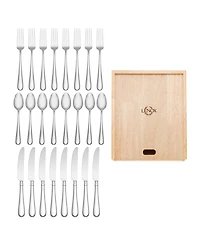 Lenox Studio 1414 Mirror 24-Pc. Flatware Set with Caddy