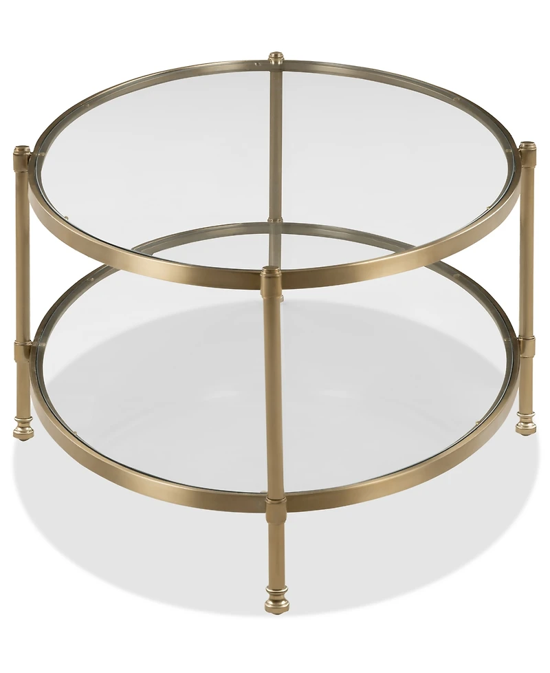 Isla 59" Glass Oval Coffee Table