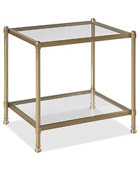 Isla 22.5" Glass End Table