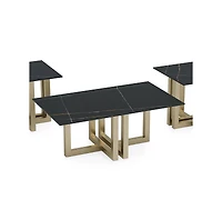Emila 3-Pc. Rectangle Coffee Table and End Tables Set