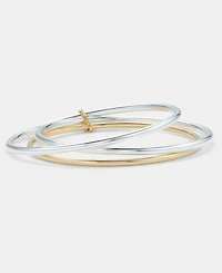 Lauren Ralph Lauren Two-Tone Bangle Bracelets, Set of 3