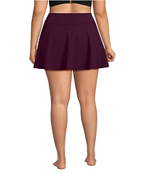 Lands' End Plus Size High Waisted Tulip Hem Swim Skort