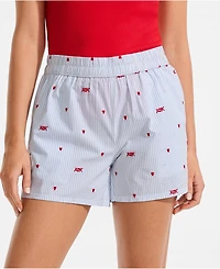 Lands' End Women's Poplin Sleep Boxer Shorts
