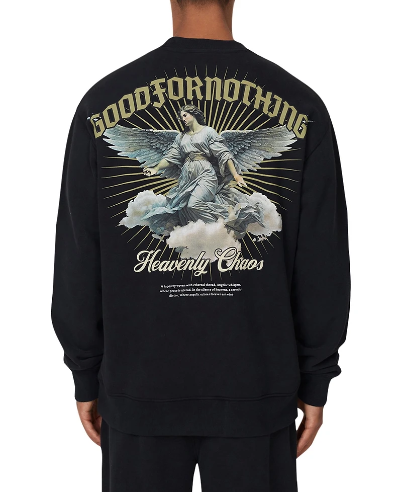 Good For Nothing Men's Heaven Relaxed Crew Sweatshirt