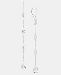 Lauren Ralph Lauren Cubic Zirconia Linear Drop Earrings in Sterling Silver