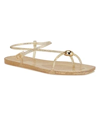 Nine West Women's Shells Jelly Strappy Flat Sandals
