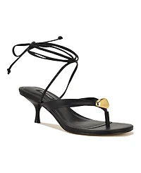 Nine West Women's Batty Ornamented Kitten Heel Sandals
