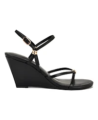 Nine West Women's Deklyn Strappy Wedge Dress Sandals