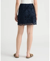 Nvlt Women's Mini Lace Skirt