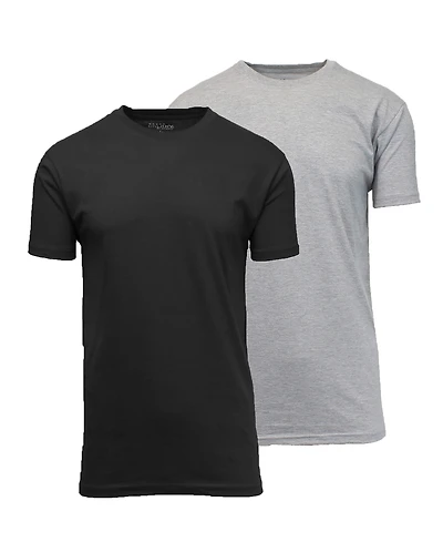 Blue Ice Men's Crewneck Solid T-Shirt, 2-Pack