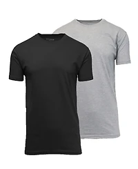 Blue Ice Men's Crewneck Solid T-Shirt, 2-Pack