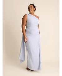 Six Stories Women's One Shoulder Chiffon Bridesmaid Dress