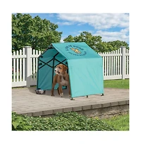Life Is Good Outdoor 3.5' Outdoor Pet Shade, Versatile Pet Canopy Pop-Up Shade Tent For Dogs, Cats, Small Animals And Livestock, You Had Me At Woof