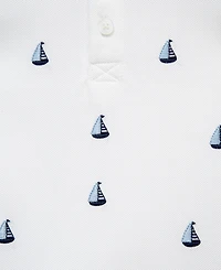 Little Me Baby Boys' Short-Sleeve Polo Shirt & Pants, 2-Piece Set