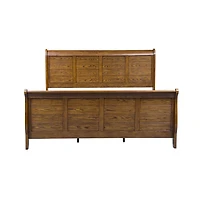 Liberty Furniture Industries, Inc Grandpas Cabin King Sleigh Bed in Aged Oak