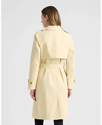 Ellen Tracy Women's Double Breasted Trench Coat
