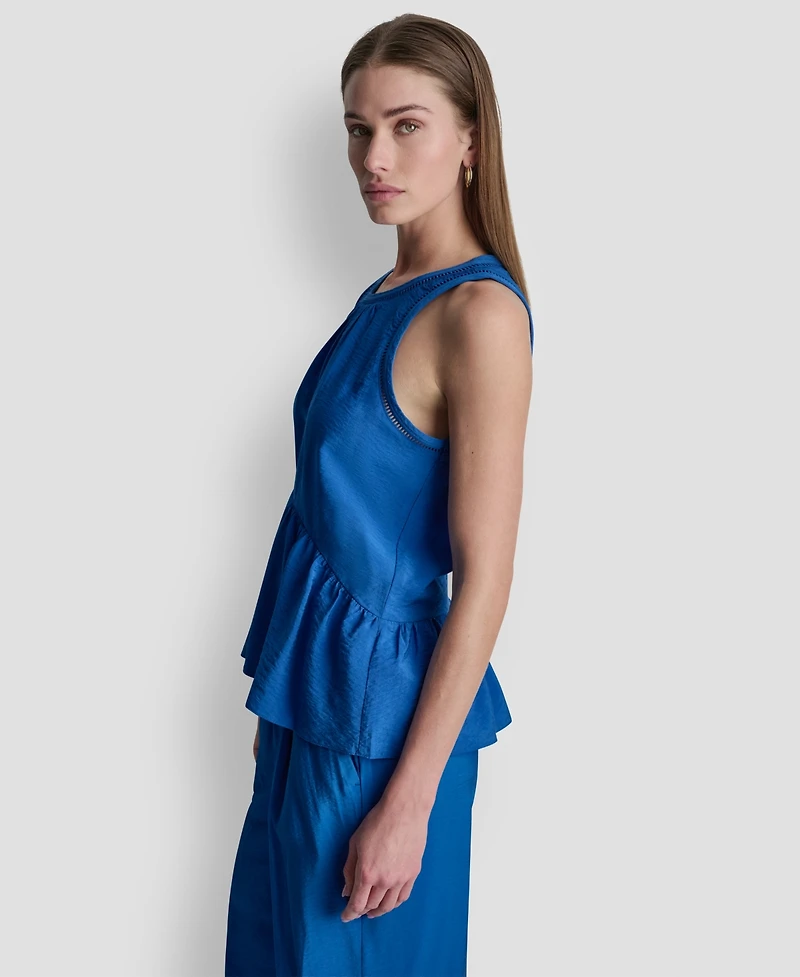 Dkny Women's Scoop Neck Sleeveless Blouse