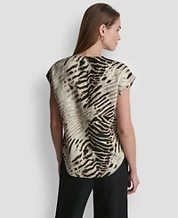 Dkny Women's V-Neck Sleeveless Top