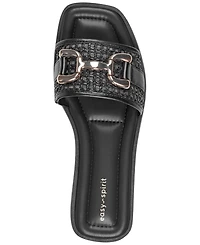 Easy Spirit Women's Vana Woven Slide Flat Sandals