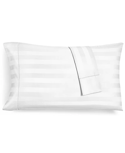 Charter Club 1.5" Stripe 550 Thread Count 100% Cotton Pillowcase Pair, King, Exclusively at Macy's