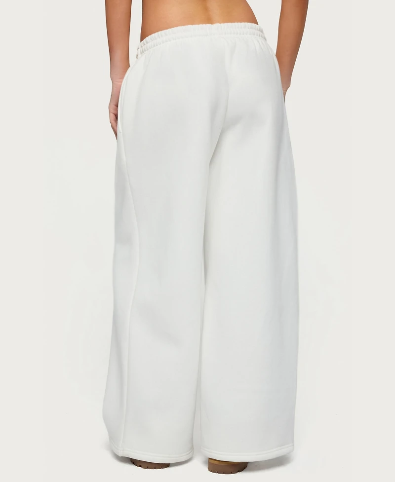 Edikted Women's Kamari Low Rise Wide Sweatpants