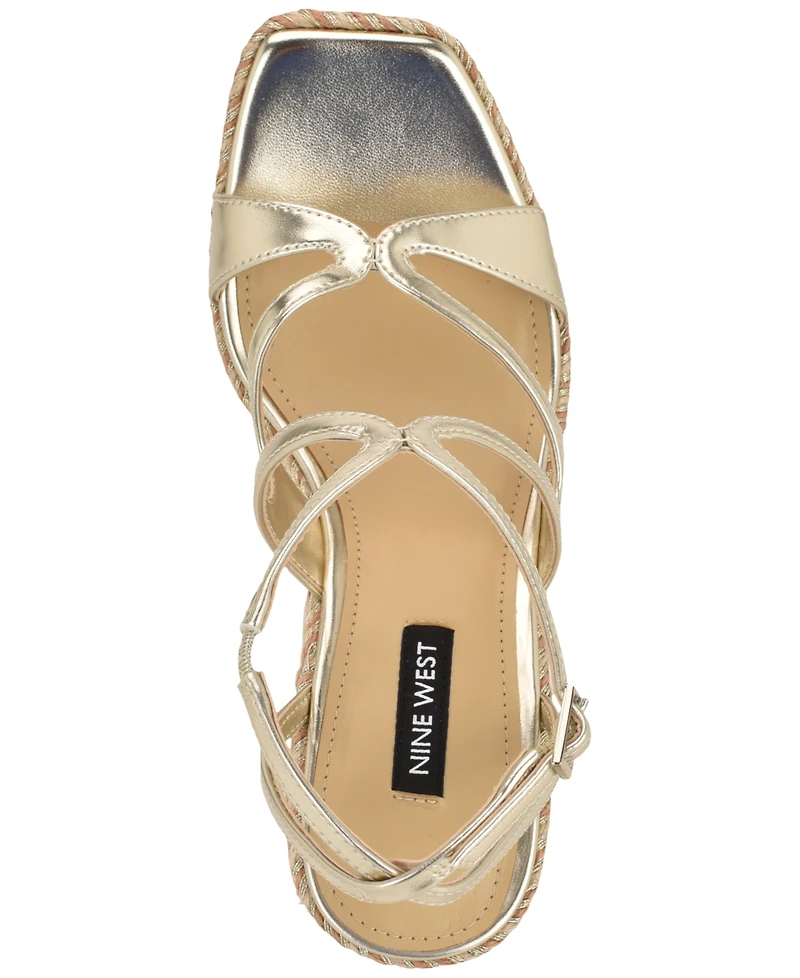 Nine West Women's Adriane Platform Wedge Sandals