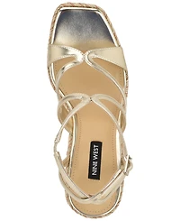 Nine West Women's Adriane Platform Wedge Sandals