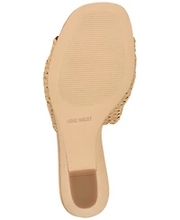 Nine West Women's Nessla Woven Slip-On Wedge Sandals