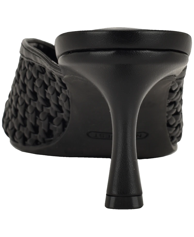 Nine West Women's Amelli Woven Kitten Heel Mules Pumps