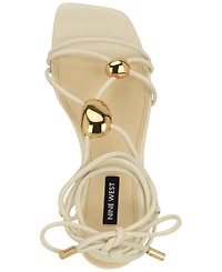 Nine West Women's Niraa Strappy Tie-Up Sandals