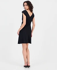 Sam Edelman Women's Boat-Neck Cap-Sleeve Sheath Dress