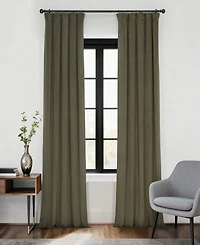Half Price Drapes Hunter Green Signature Velvet Blackout Curtain