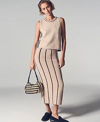 Dkny Jeans Women's Crewneck Sleeveless Sweater