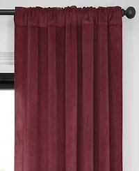 Half Price Drapes Burgundy Signature Velvet Blackout Curtain
