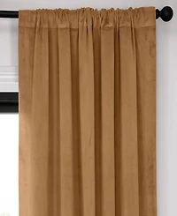 Half Price Drapes Amber Gold Signature Velvet Blackout Curtain