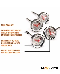 Maverick Mini Steak Chicken 4-Pc. Thermometer Set