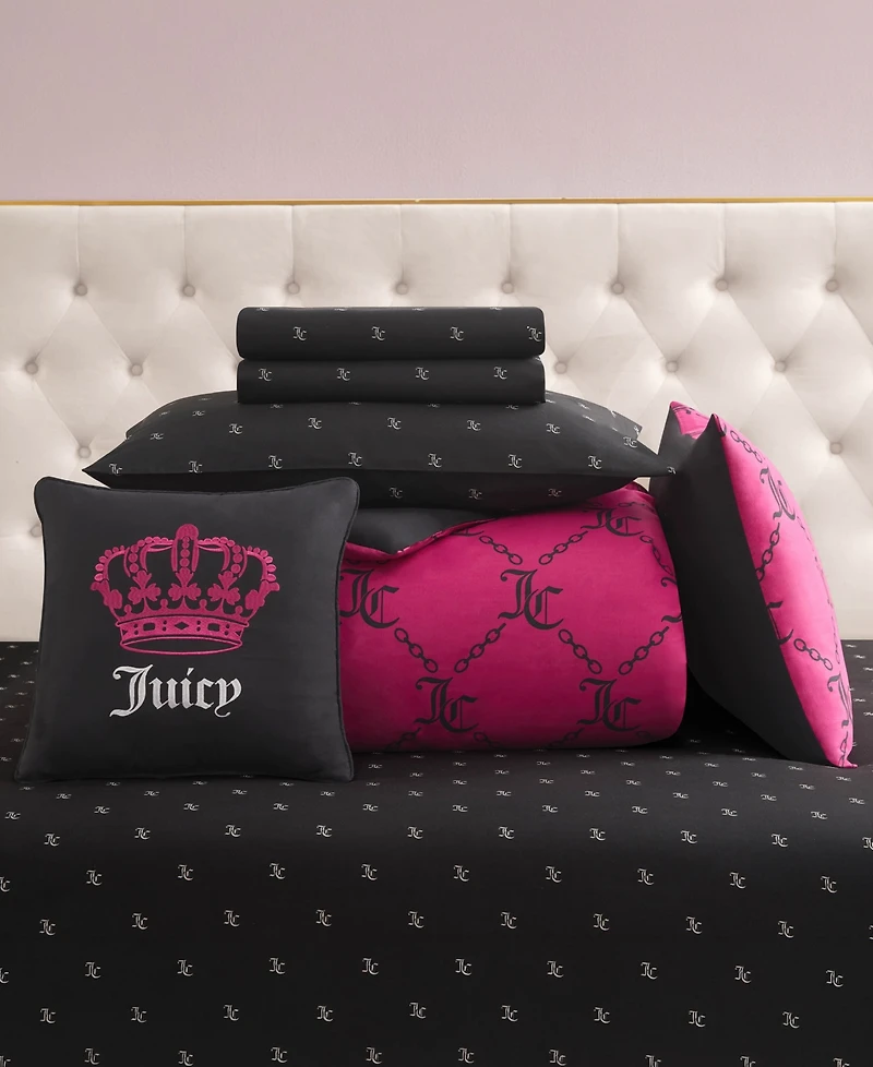 Juicy Couture Logo Link 6-Pc. Comforter Set, Twin