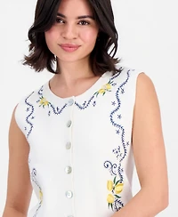 Driftwood Women's Deanna Limoncello Crewneck Knit Vest