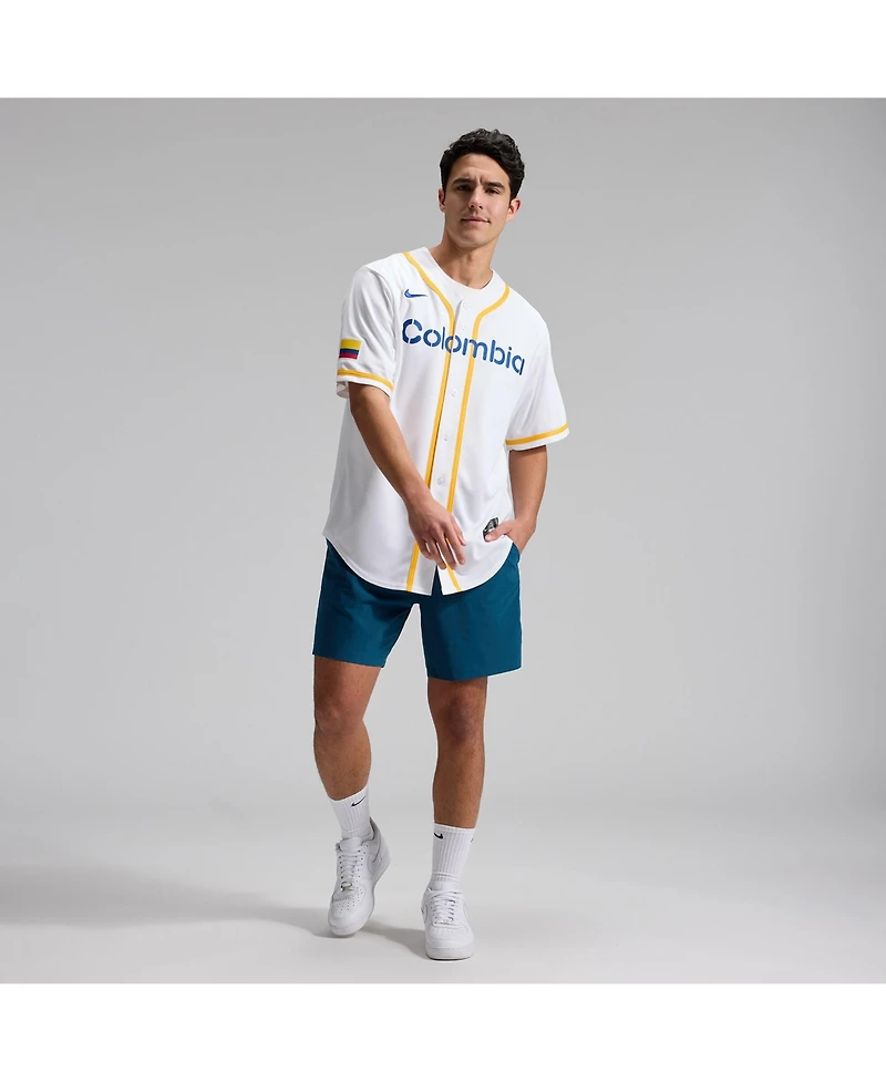Nike Men's White Colombia Baseball 2026 World Classic Stadium Jersey