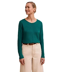 Celtic & Co. Women's Linen Blend Long Sleeve Top