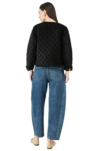 Yumi Women's Jacket With Reversible Leopard Lining