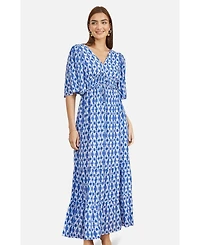 Yumi Women's Cross Over Back Maxi Dress