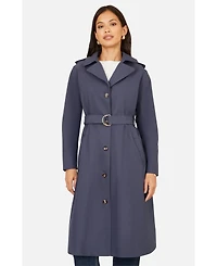 Yumi Women's Belted Long Trench Coat
