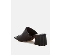 Rag and Co Womens Wuling Slip-On Soft Leather Heels