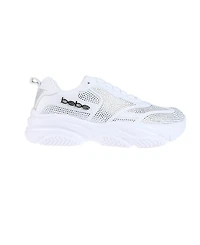 bebe Women's Sneaker with Mesh Upper and Rhinestones Embellishment