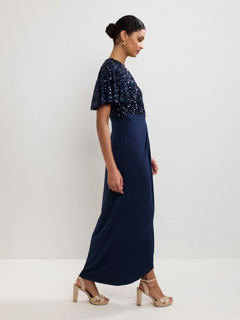 Phase Eight Women's Janessa Sequin Wrap Maxi Dress